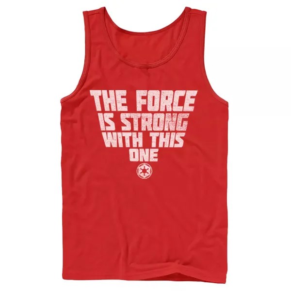 Мужская майка Star Wars Deep Red Force Is Strong Tank