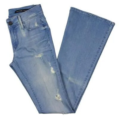 Женские синие джинсовые расклешенные джинсы со средней посадкой Black Orchid 27 BHFO 4553