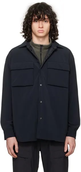 Черная дутая рубашка Descente Allterrain