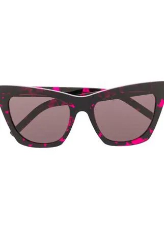 Saint Laurent Eyewear солнцезащитные очки SL214 в квадратной оправе