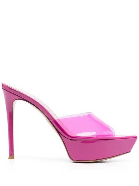 Gianvito Rossi босоножки Betty 85 на платформе, розовый