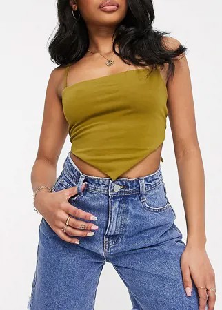 Синие длинные джинсовые шорты Missguided Petite-Голубой