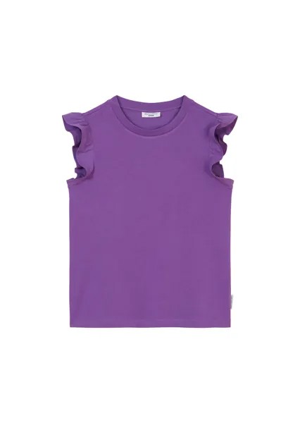 Топ Marc O'Polo Volant T Shirt loose, цвет grand violet