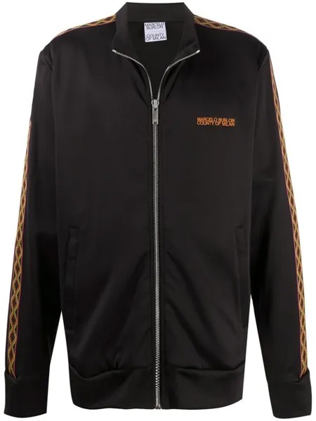 Marcelo Burlon County of Milan спортивная куртка с логотипом, черный