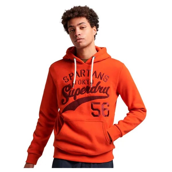 Худи Superdry Athletic Script Graphic, оранжевый