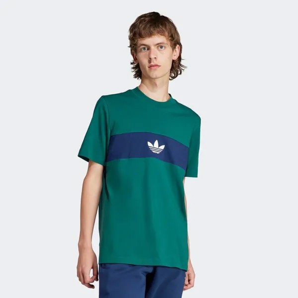 Футболка Рифта Нью-Йорк adidas Originals, цвет collegiate green