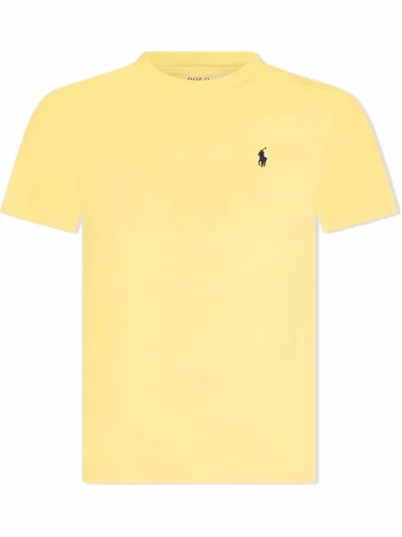 Ralph Lauren Kids футболка с вышитым логотипом