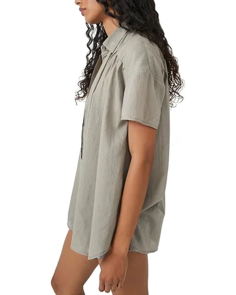 Рубашка Free People Float Away Shirt, цвет Serpent