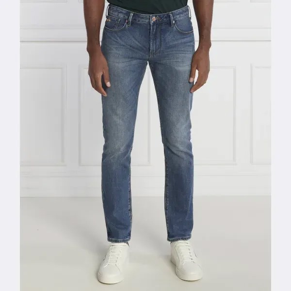 Джинсы узкого кроя j06 Emporio Armani, синий