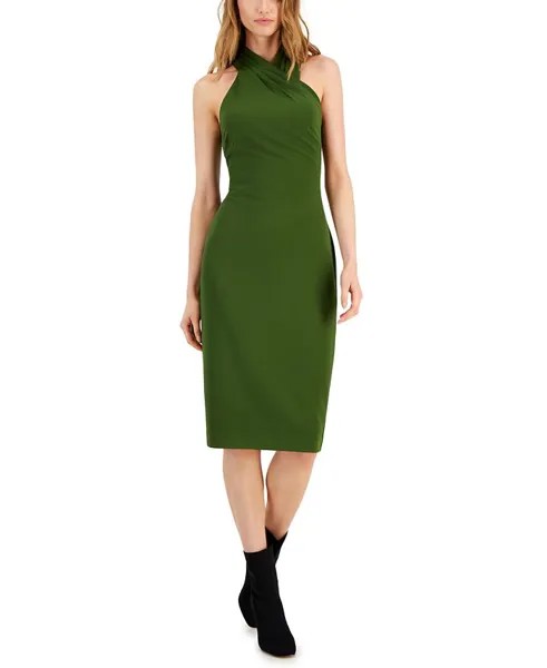 Платье-футляр с лямкой на шее RACHEL Rachel Roy, зеленый