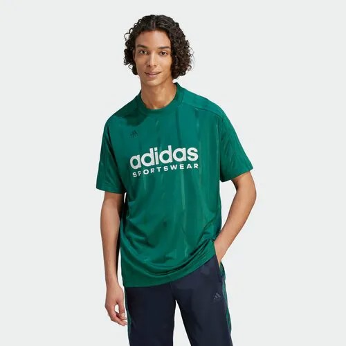 Футболка adidas, размер 2XL, зеленый