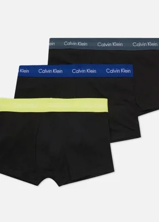 Комплект мужских трусов Calvin Klein Underwear 3-Pack Low Rise Trunk, цвет чёрный, размер M