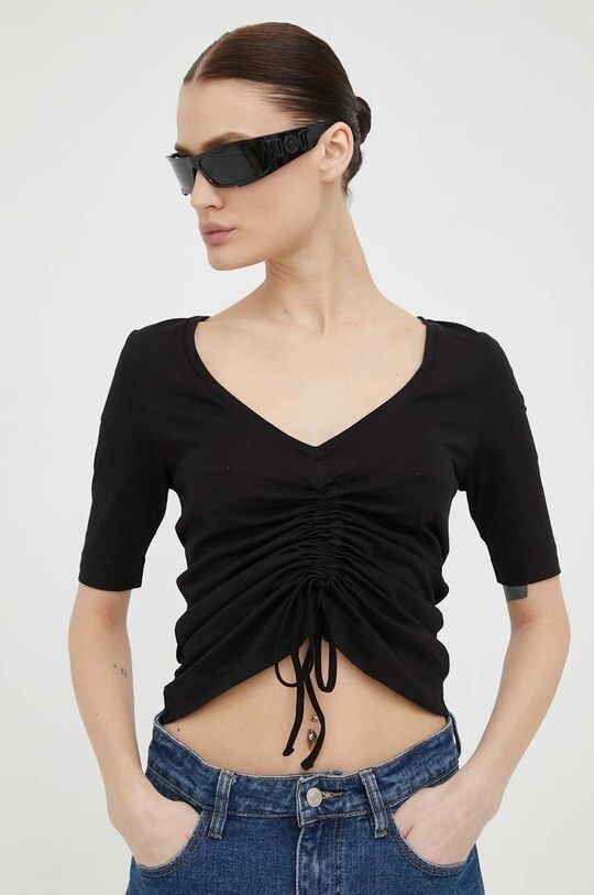 Хлопковая футболка G-Star Raw, черный