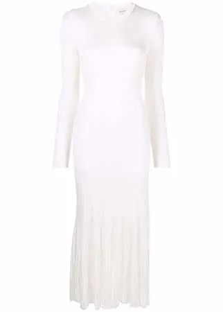 Alexander McQueen трикотажное платье со складками