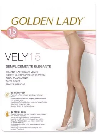 Колготки Golden Lady Vely 15 den, размер 4-L, daino (коричневый)