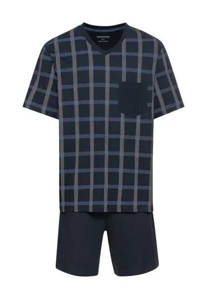 Короткая мужская пижама из двух предметов Comfort Nightwear SCHIESSER, цвет Nachtblau