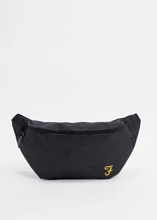 Черная нейлоновая сумка-кошелек на пояс Farah-Черный цвет