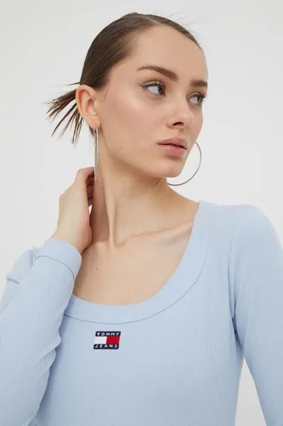 Рубашка с длинным рукавом Tommy Jeans, синий