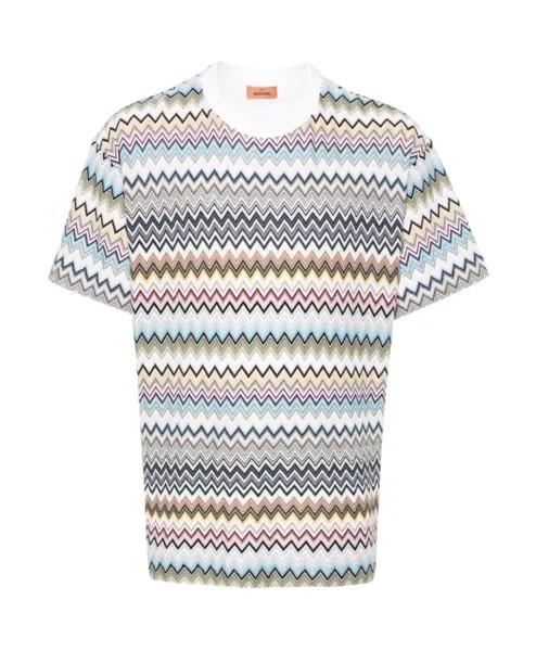 Трикотажная футболка зигзагом Missoni, мультиколор