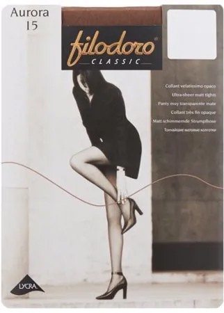 Колготки Filodoro Classic Aurora 15 den, размер 3-M, abbronzante (коричневый)