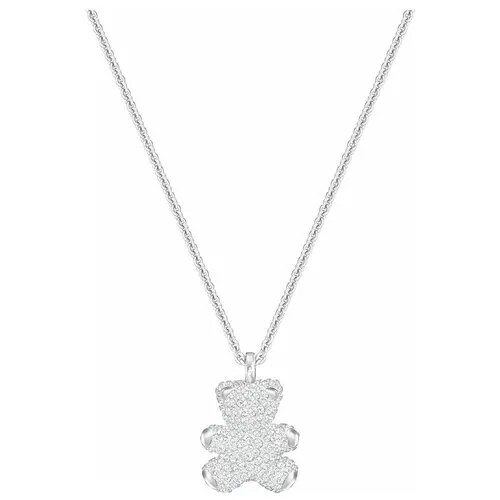 Колье Swarovski Мишка Teddy / кристаллы Swarovski / White gold