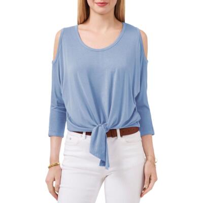 Женская рубашка Vince Camuto с галстуком и открытыми плечами, блузка, топ BHFO 6216