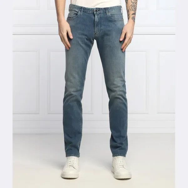 Джинсы узкого кроя j06 Emporio Armani, синий