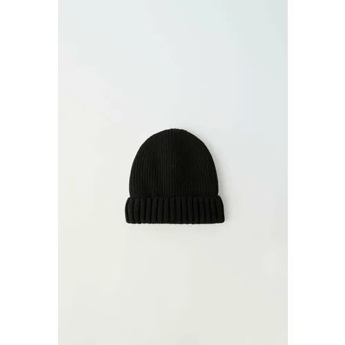 Шапка Zara, размер 6-8 лет, черный