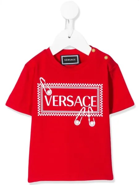 Versace Kids футболка с логотипом