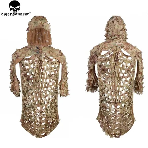 EMERSONGEAR, легкий штурмовой Камуфляжный костюм Ghillie, секретная охотничья одежда, снайперский костюм, камуфляжная одежда EM6975