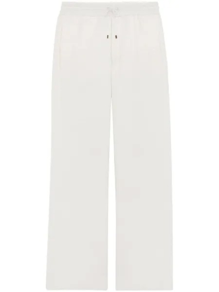 Saint Laurent спортивные брюки с кулиской, белый