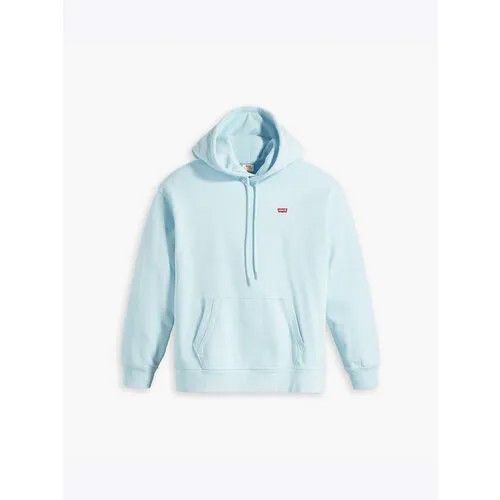 Толстовка Levi's STANDARD HOODIE, размер 44, голубой