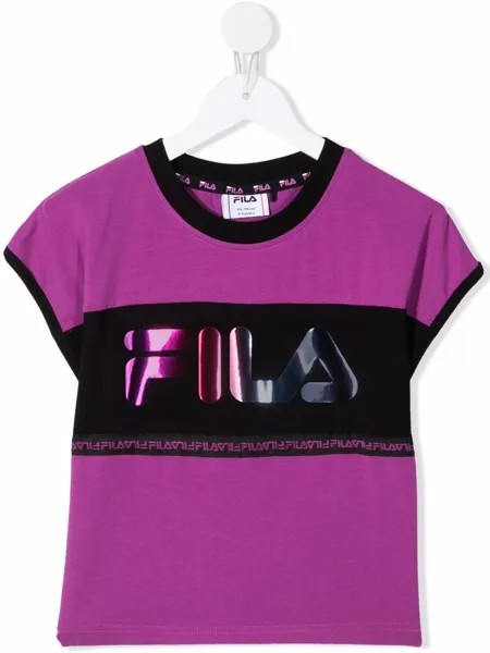 Fila Kids футболка со светоотражающим логотипом