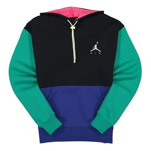 Толстовка Air Jordan Small Colorblock Casual Sports Long Sleeves Hoodie Men's Colorblock, цвет colorblock