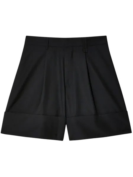 Simone Rocha шорты Sculpted Newsboy строгого кроя, черный