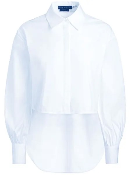 Alice + olivia рубашка Finely, белый