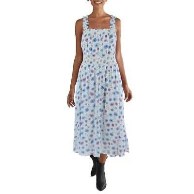 LoveShackFancy Женский длинный летний сарафан с присборками белого цвета S BHFO 6645