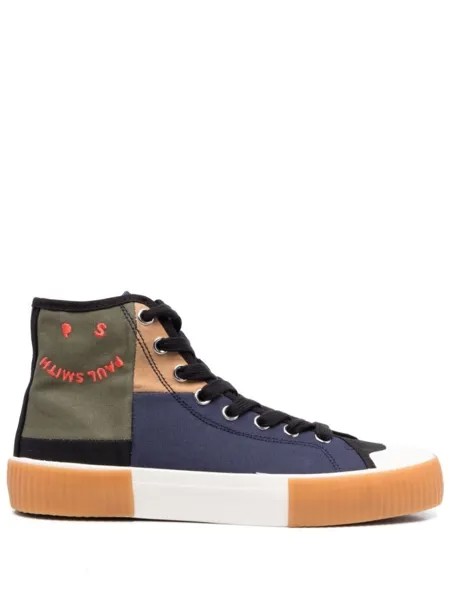 PS Paul Smith кеды Kibby в стиле колор-блок, зеленый
