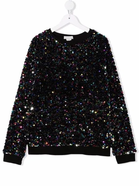 Stella McCartney Kids толстовка с пайетками