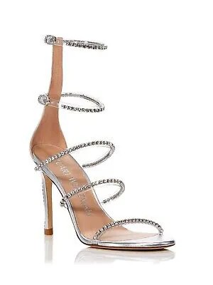 STUART WEITZMAN Женские серебристые гладиаторские сандалии на каблуке-шпильке Nudistglam 7 B