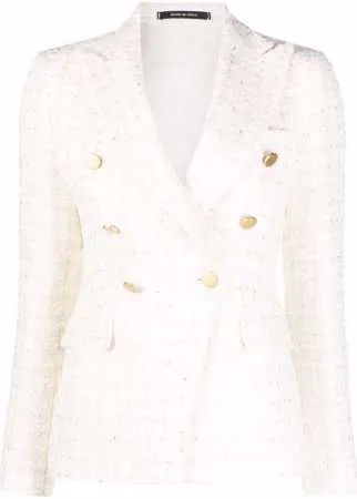 Tagliatore двубортный твидовый пиджак