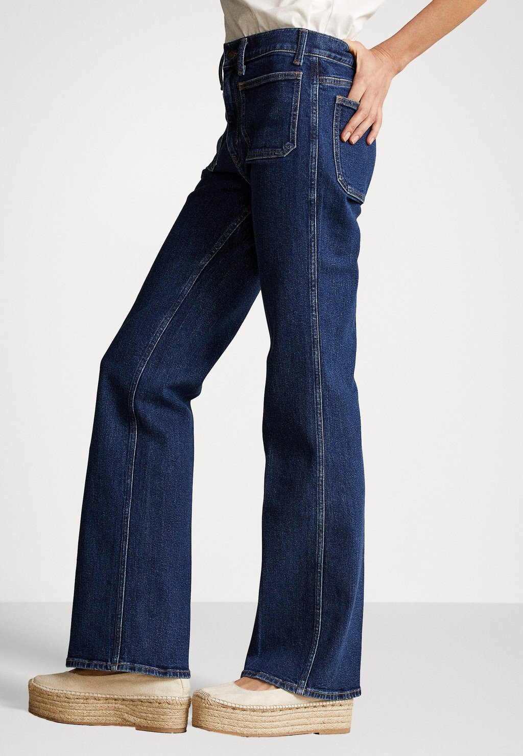 Расклешенные джинсы JENN FLARE JEAN Ralph Lauren, темно-синий