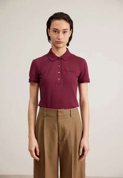Поло Lacoste, бордовый