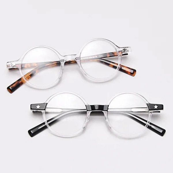 Veshion ацетатные оправы для очков ретро круглые мужские женские оптические модные очки для компьютера