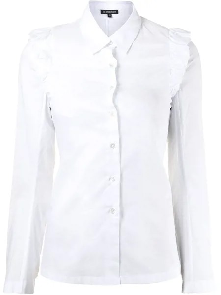 Ann Demeulemeester рубашка с оборками и завязками