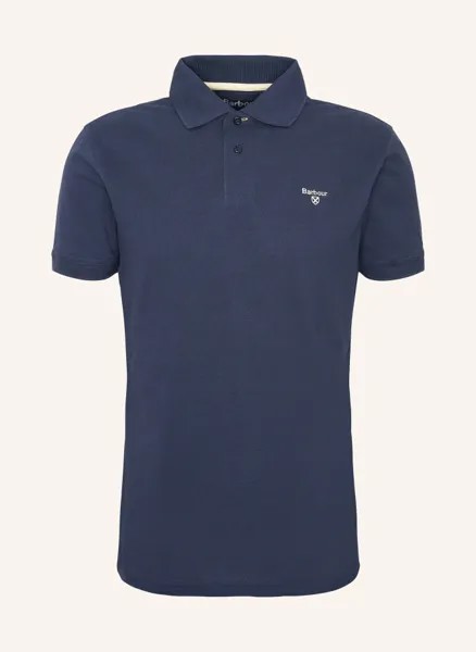 Рубашка-поло из пике Barbour, синий