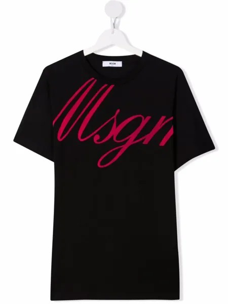MSGM Kids футболка с логотипом