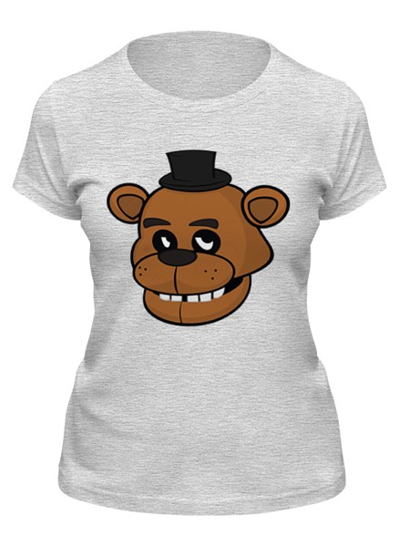 Футболка женская Printio Пять ночей у фредди (five nights at freddy’s) серая 2XL