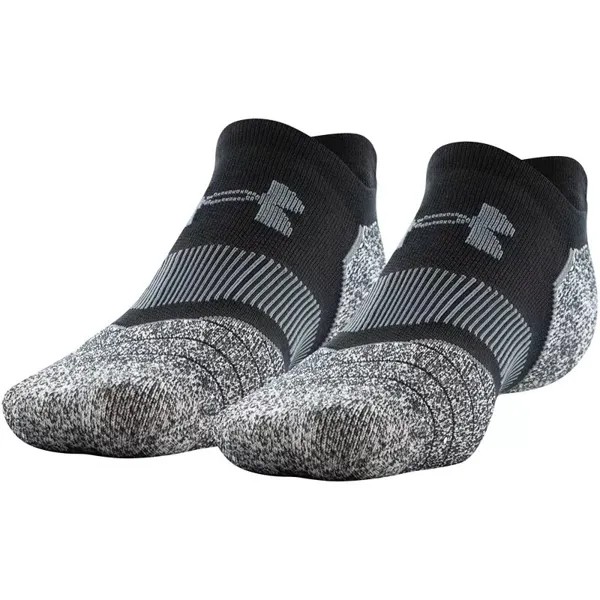 Мужские носки для гольфа Under Armour повышенного качества No Show Tab, черный/серый