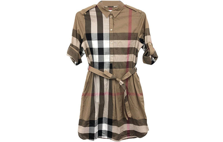 Burberry Женские шорты-платье с рукавами, цвет Brown